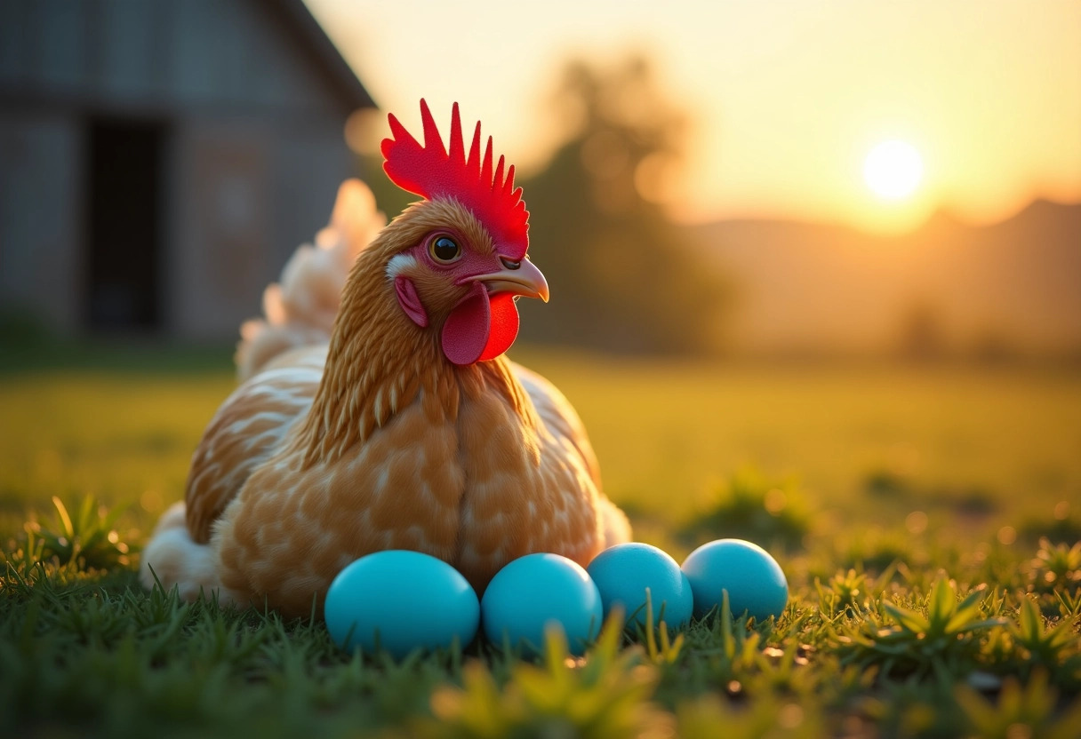 poules œufs