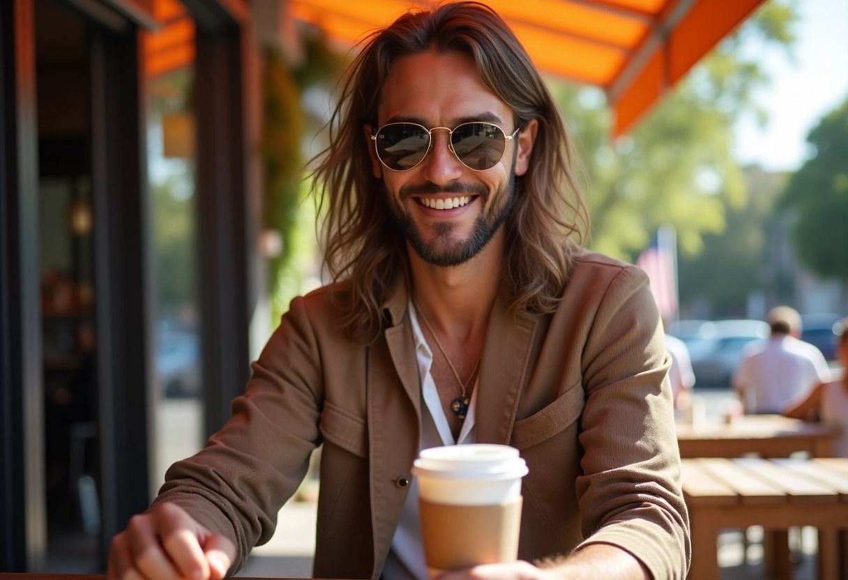 homme cheveux longs